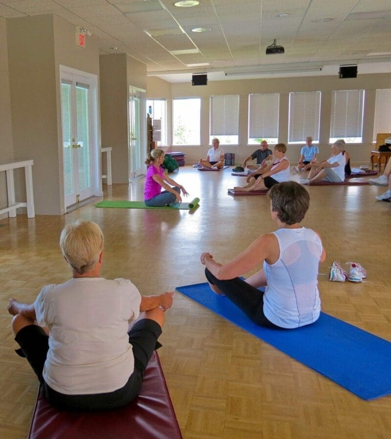 Multi-use Arbutus Room - Fitness Classes are held here.  Most Classes are pay per use